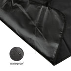 Black waterproof hammock-style back seat cover for dogs, made from Oxford fabric